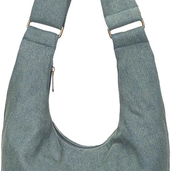 Women Hippie Canvas Crossbody Bag Large Capacity Shoulder Sling Handmade - Picture 1 of 6